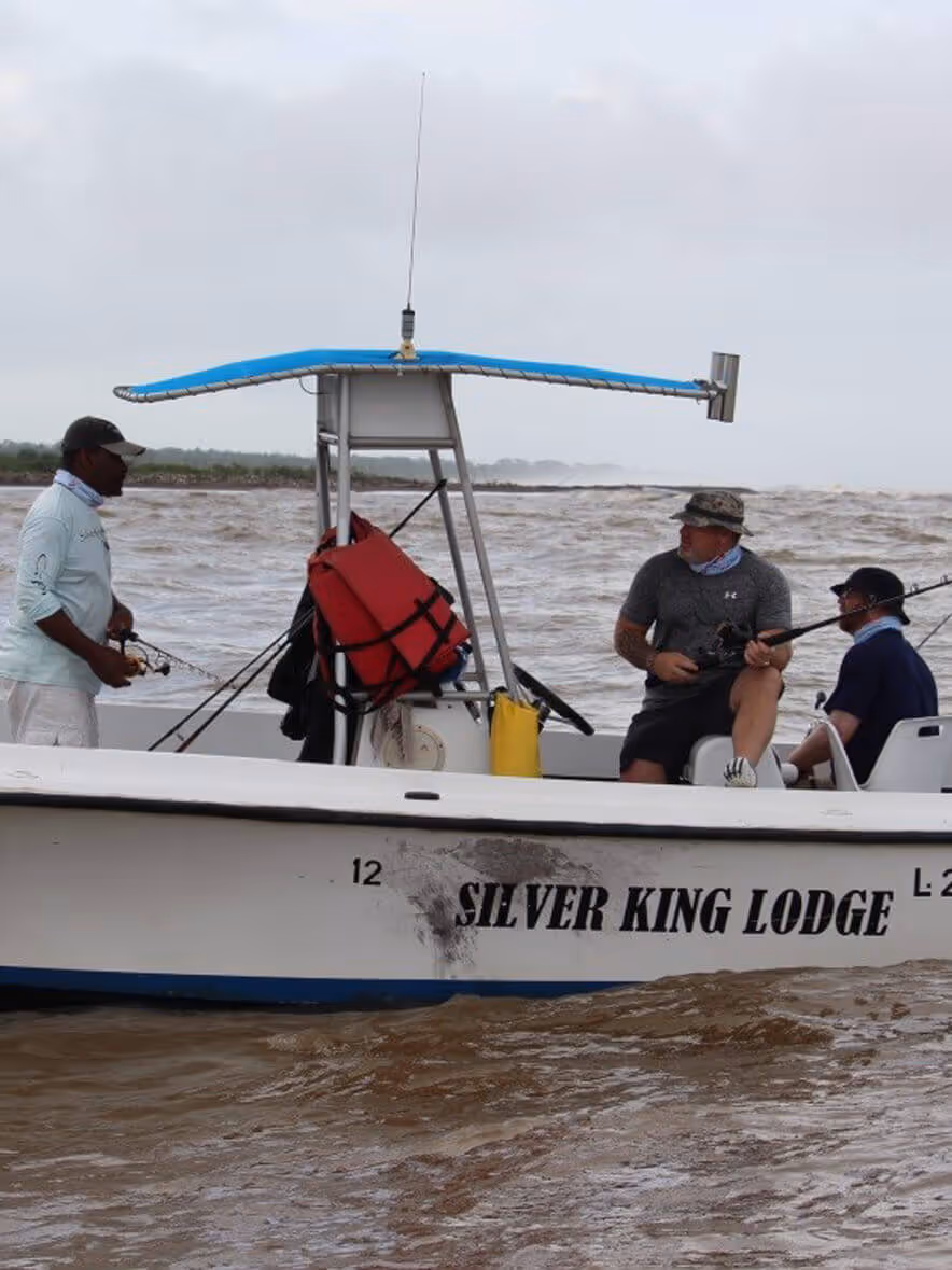 veterans fishing on a boat