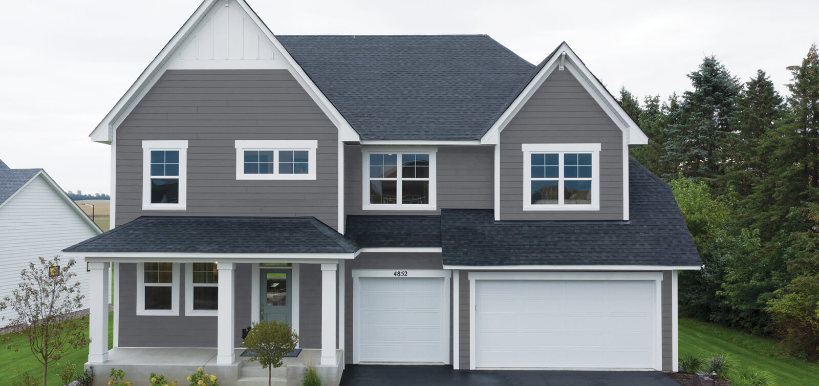 home with cavern steel house siding