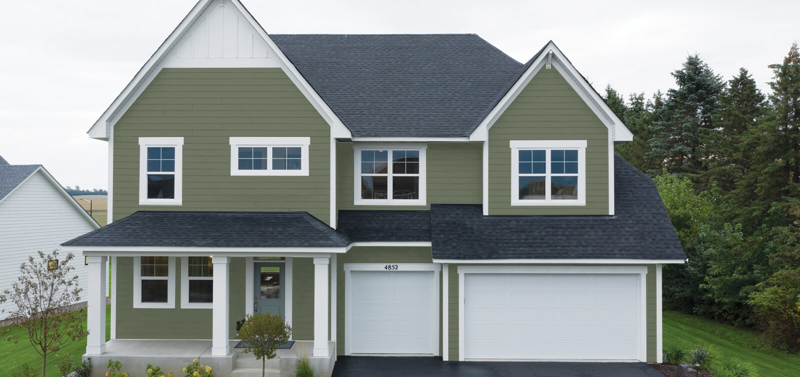 home with marshland moss house siding