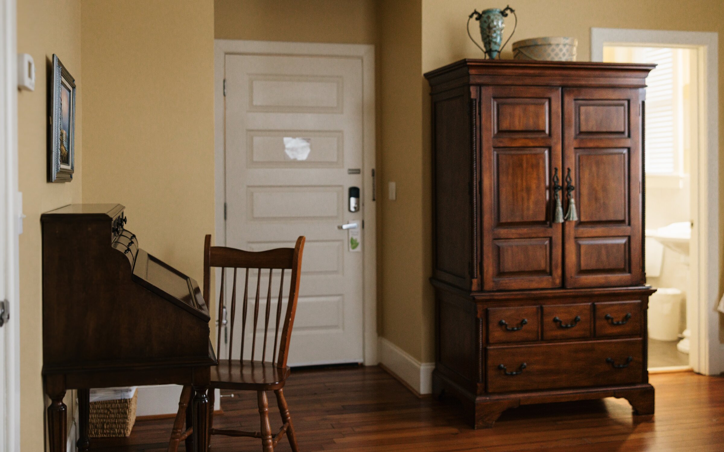 Bedroom detail in The Norfolk Room