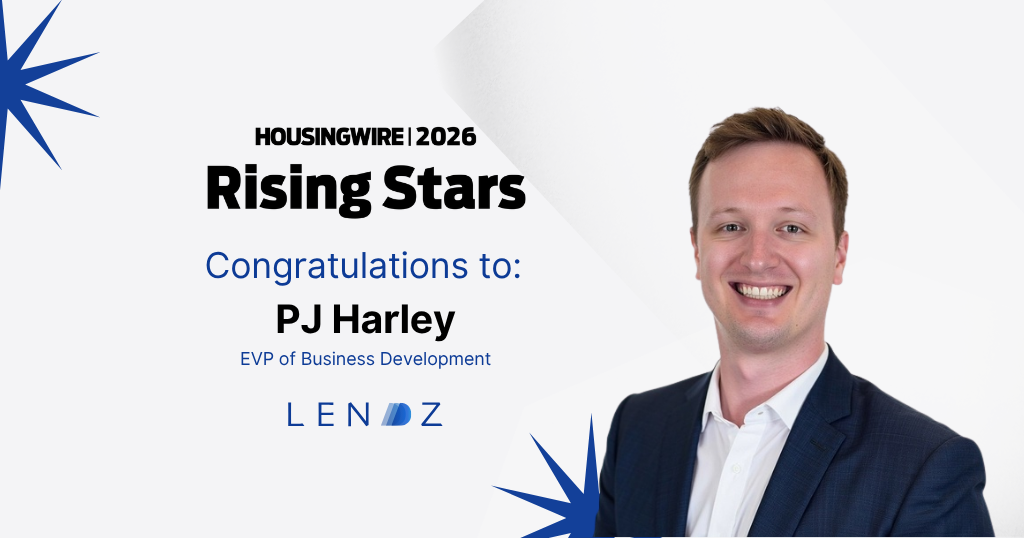 Lendz Financial EVP of Business Development, PJ Harley, Named 2026 HousingWire Rising Star