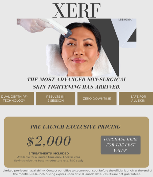 Injection of Botox or wrinkle relaxer on beautiful female