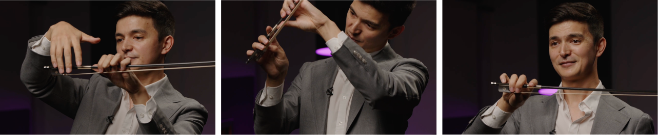 how to learn viola for violinists: bow grip continued