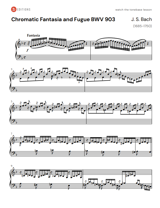 Chromatic Fantasia and Fugue BWV 903