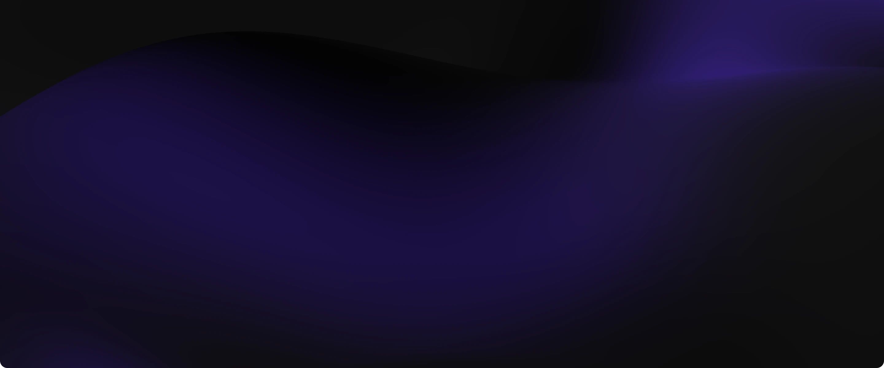 A smooth, abstract gradient background blending deep indigo and black tones with soft curves and subtle lighting