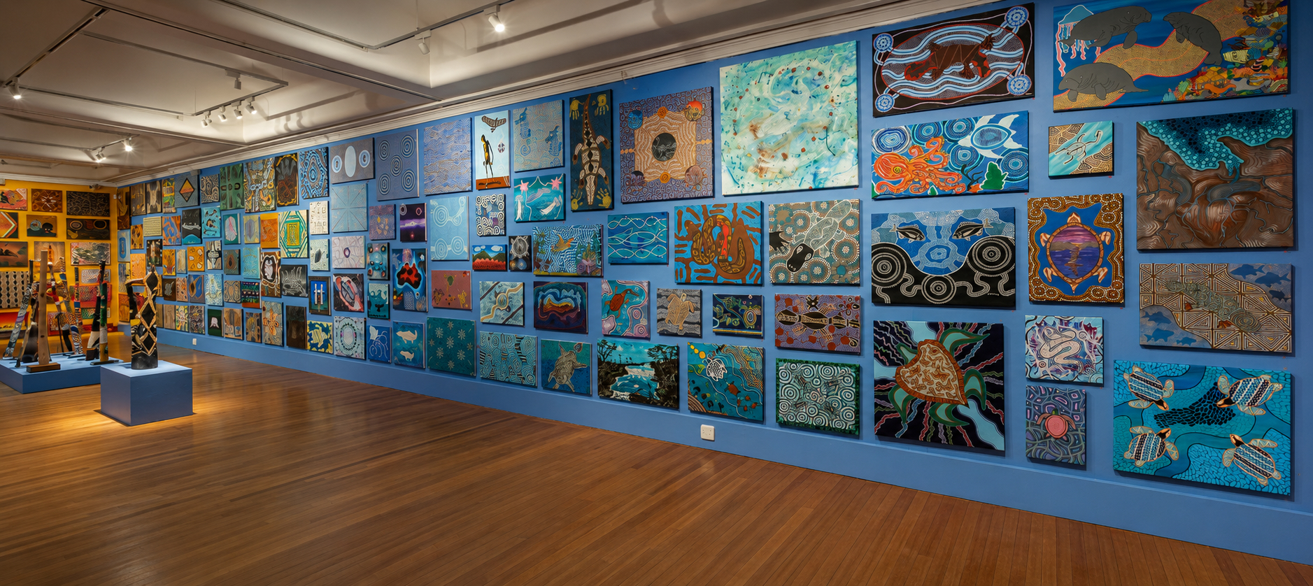 Installation view, Confined 17 2026, presented by The Torch at Glen Eira City Council Gallery. Photo credit James Henry