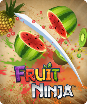 Fruit Ninja game tile on Nex Playground