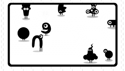GIF of Mingle characters merging and creating new characters