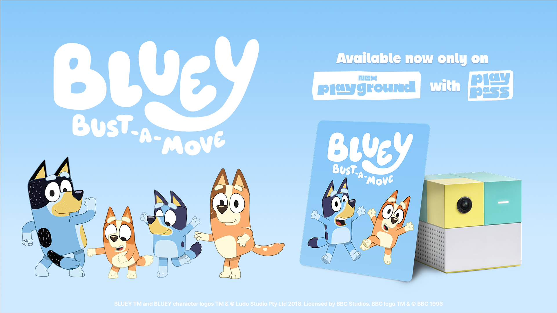 Bluey: Bust-a-Move, a new active video game, is available now on Nex Playground with Play Pass.