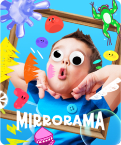 Mirrorama game tile, a silly filter experience only available on Nex Playground with Play Pass
