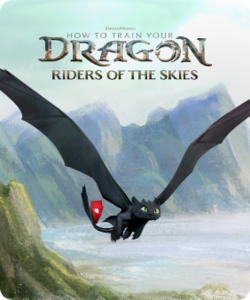 How to Train Your Dragon: Riders of the Skies game tile, only available on Nex Playground + Play Pass