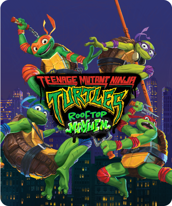 Game tile for Teenage Mutant Ninja Turtles: Rooftop Mayhem, exclusively on Nex Playground with Play Pass.
