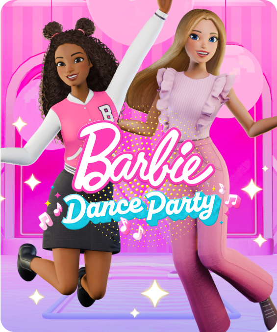 Game tile for Barbie Dance Party, a Barbie dance game exclusively on Nex Playground + Play Pass.