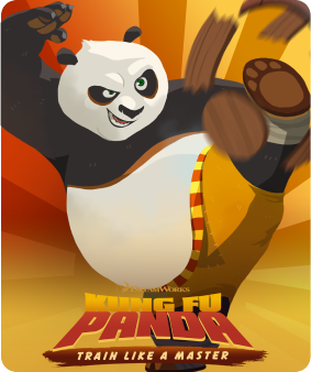 Game tile for Kung Fu Panda: Train Like a Master, a martial arts-inspired motion-driven game based on the popular film franchise, only on Nex Playground with Play Pass.