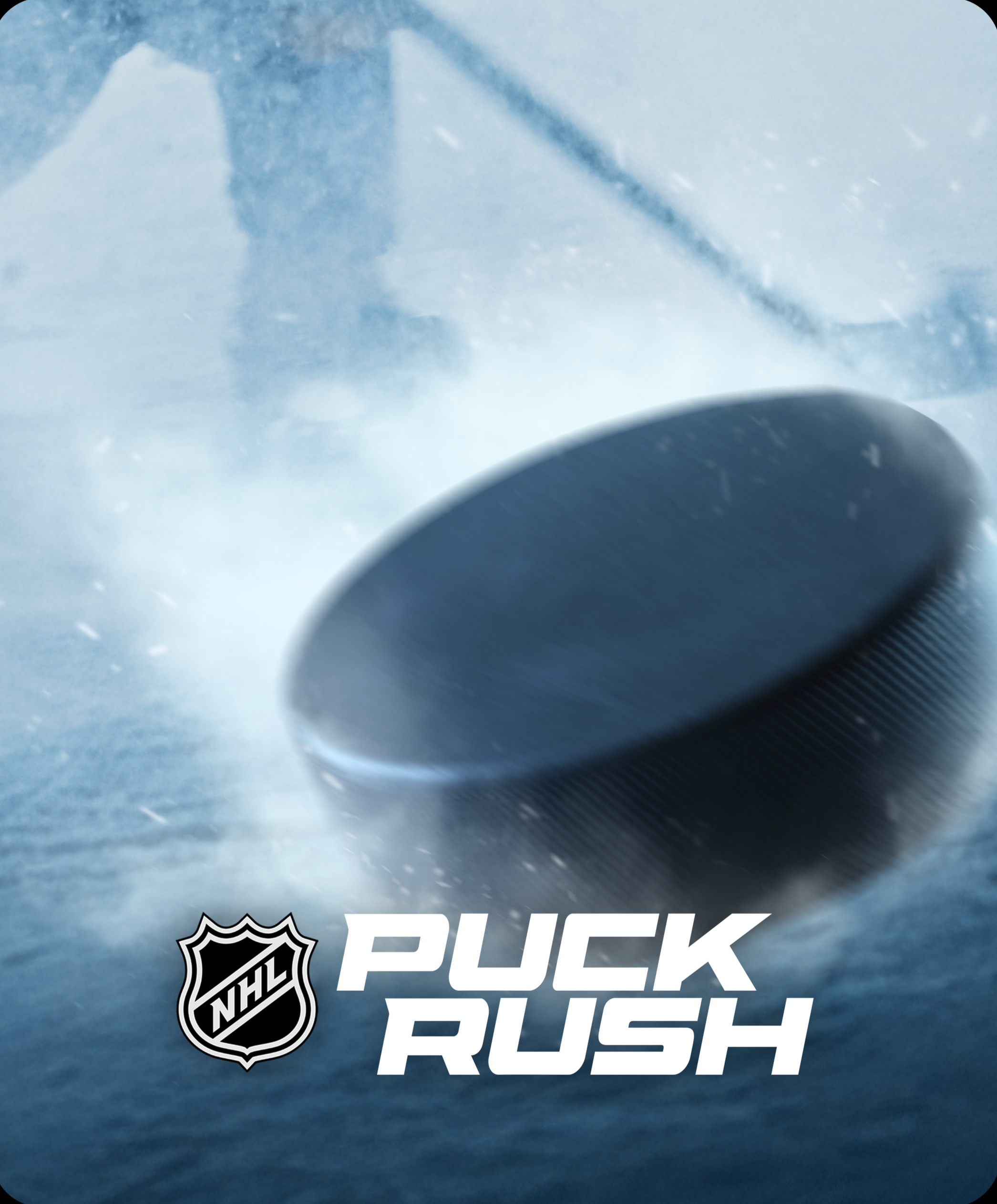 NHL Puck Rush game tile, a movement-based hockey experience available only on Nex Playground with Play Pass.