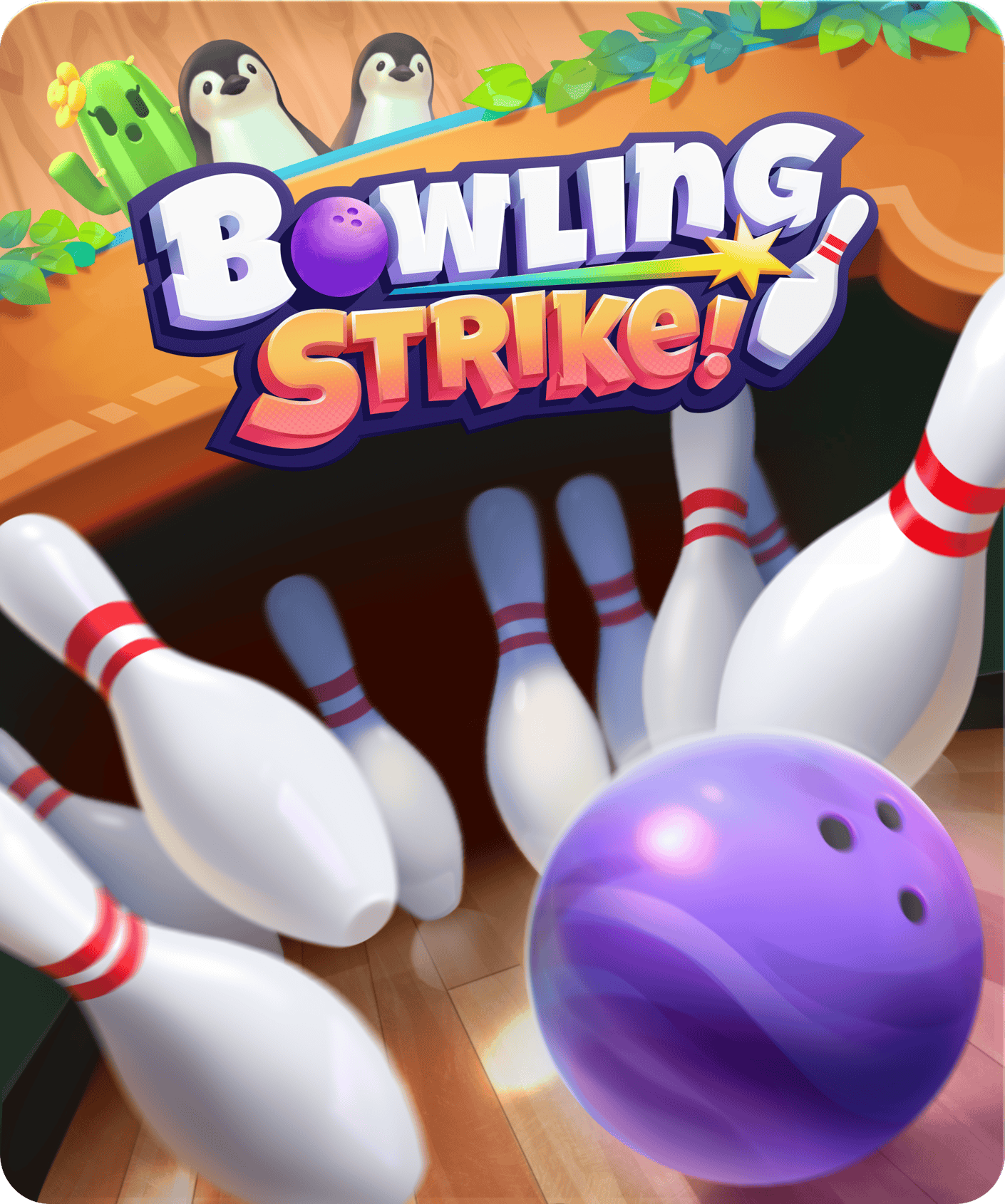 Bowling Strike! game tile, a motion-based bowling game only available on Nex Playground + Play Pass.