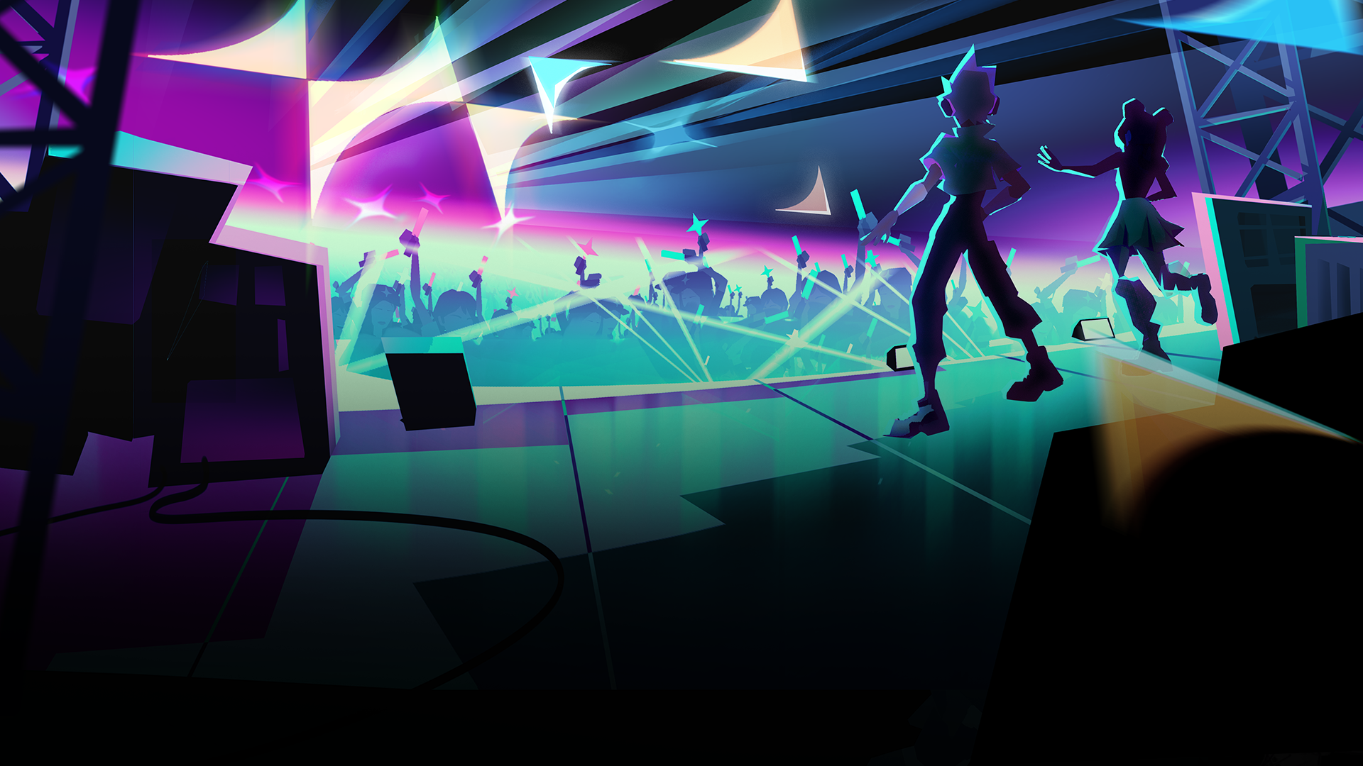 Image of the new stage in the Starri update on Nex Playground.