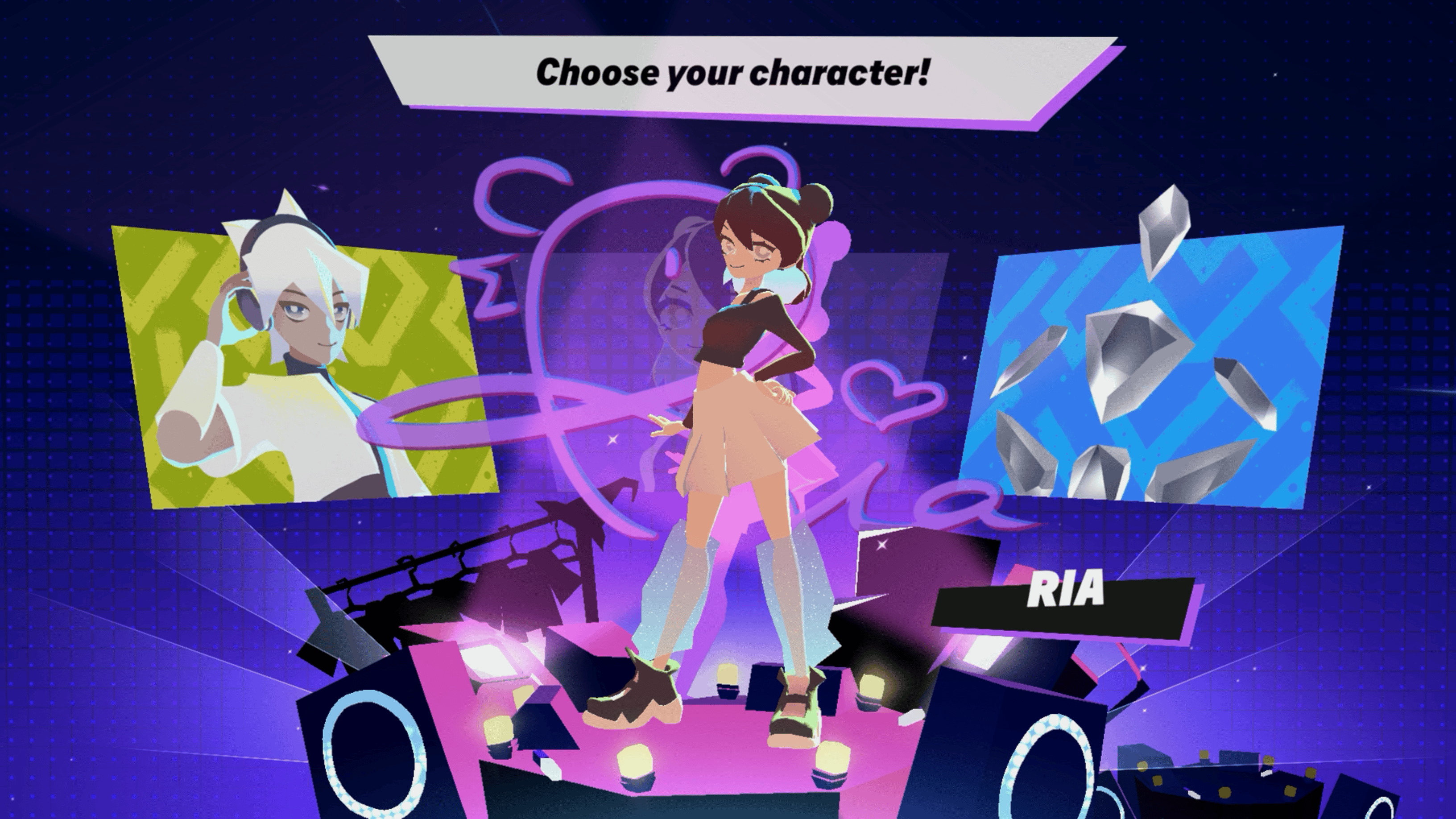 Image of the new characters in the Starri update: Ria, Ari, and Crystalpher.