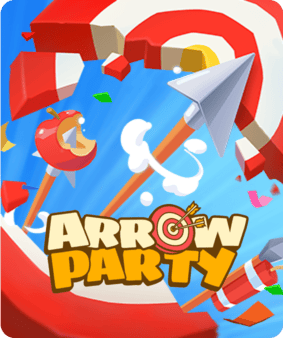 Arrow Party game tile, a fun arcade shooter motion-based game available only on Nex Playground with Play Pass.