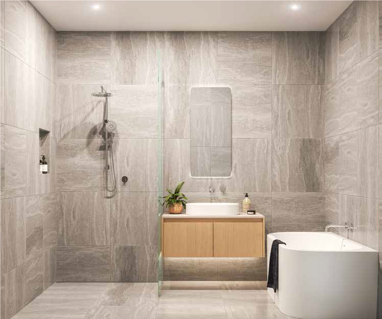 33 Rhodes Parade, Oak Park. Bathroom Render