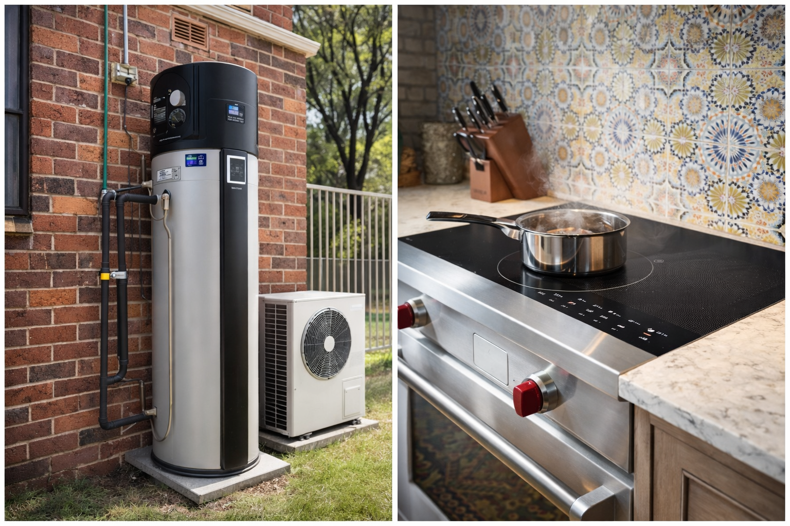 Water Heater Pump and Stove Top