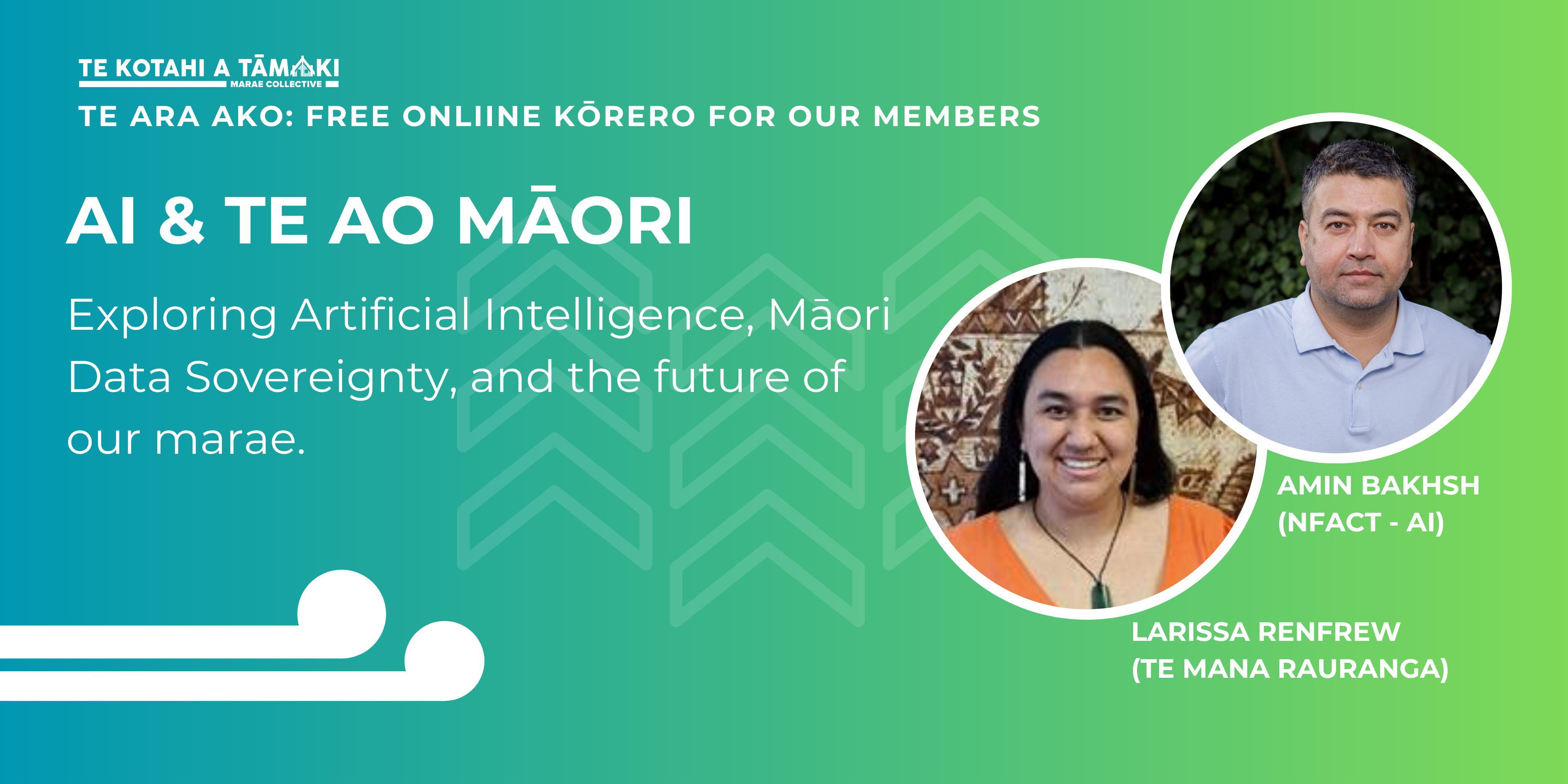 event banner for Te Ara Ako: AI & Te Ao Maori event 2026-07-22T06:00:00.000Z