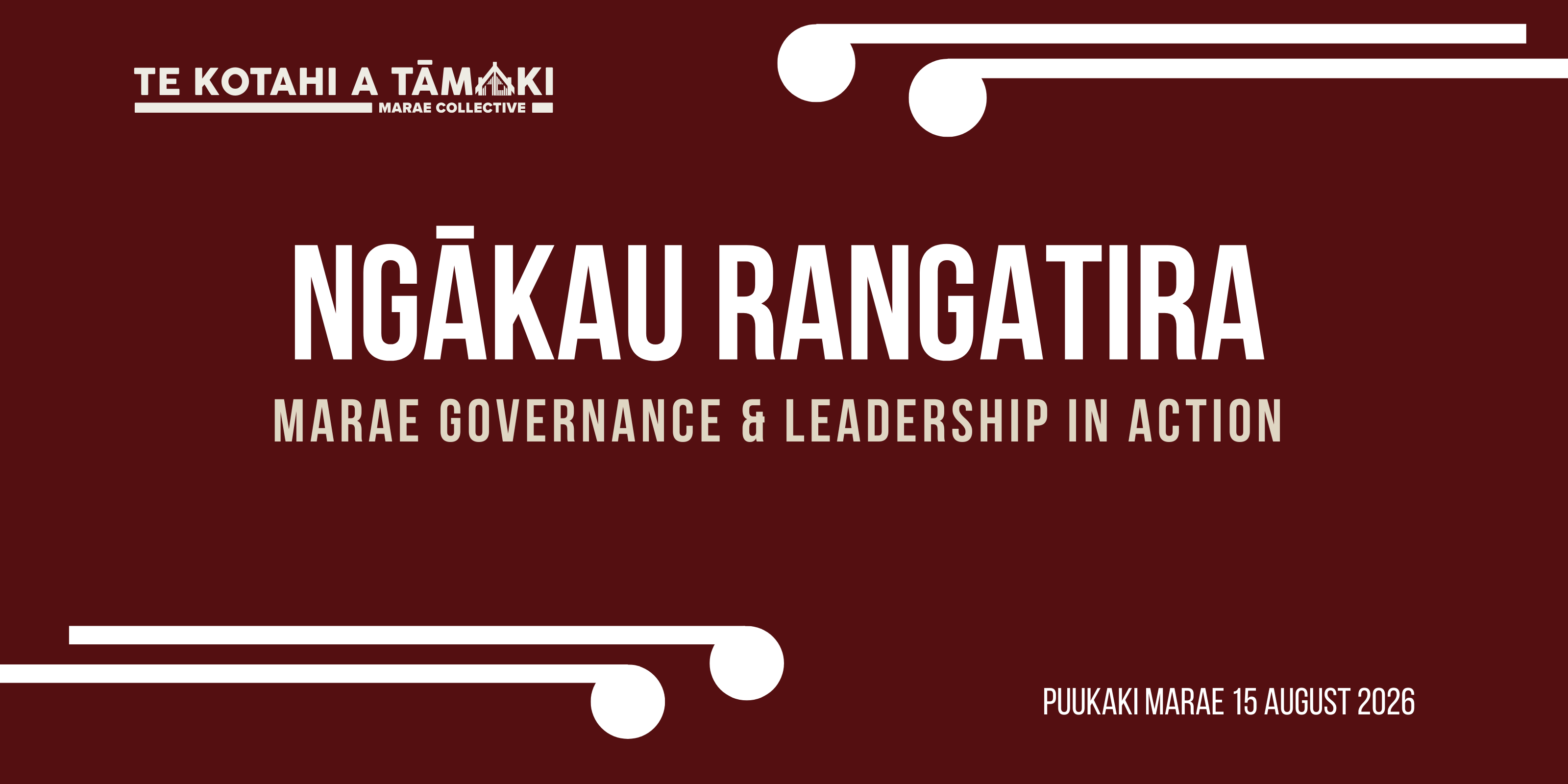 event banner for Ngakau Rangatira: Governance & Leadership in Action event 2026-08-14T21:00:00.000Z