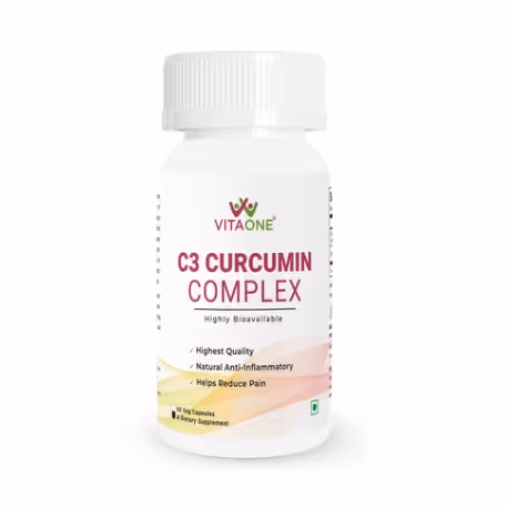 A box of VitaOne C3 Curcumin Complex Capsules.