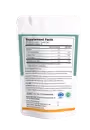 The back cover of Microbiome Fiber pouch enlisting the ingredients.