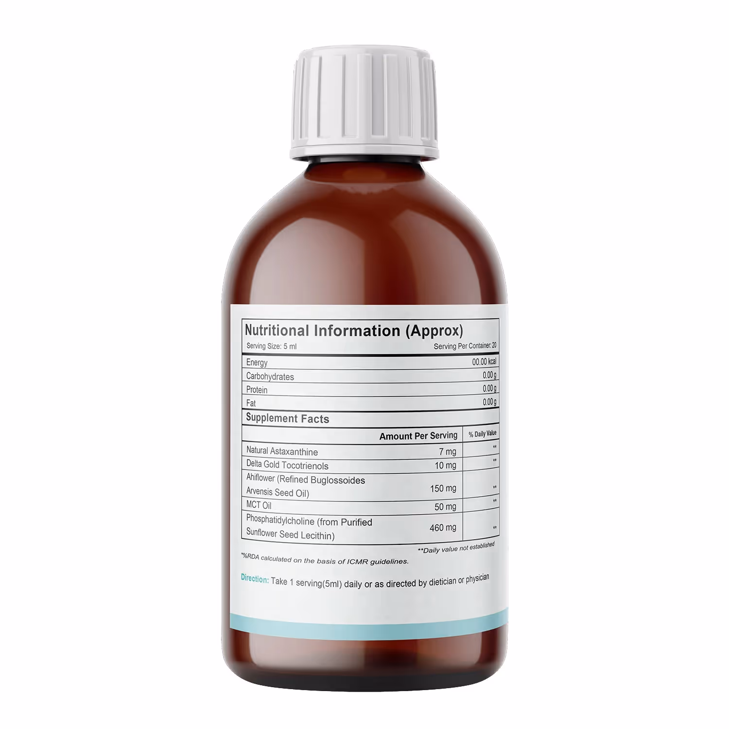 The back cover of Cell Membrane Care glass bottle featuring its ingredients.