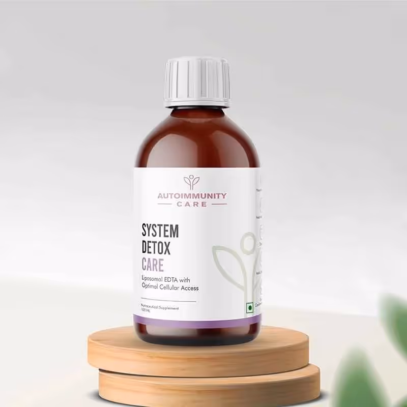 The 100ml glass bottle of System Detox Care.
