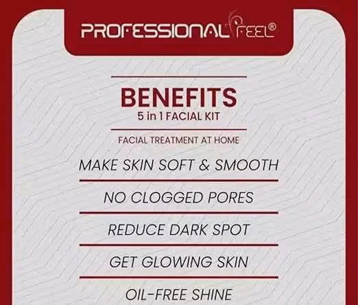 The artboard of fyc Red Wine Tightening & Skin Repair Facial Kit featuring its benefits.