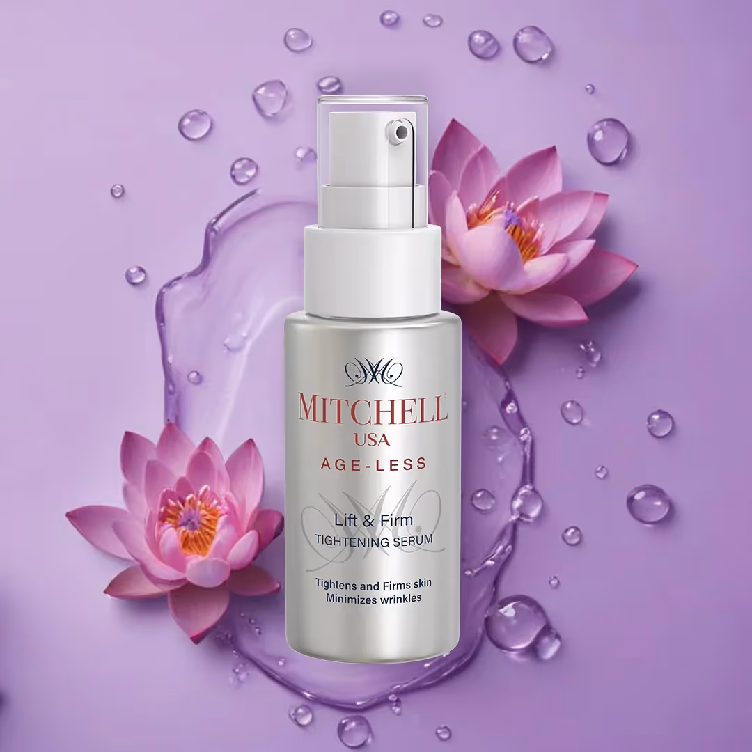 The pump spray bottle of AGE-LESS Lift & Firm Tightening Serum.