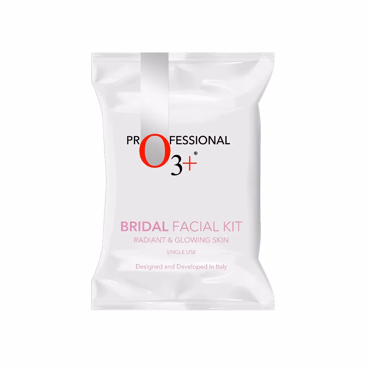 A packet of O3+ Bridal Facial Kit for Radiant & Glowing Skin.