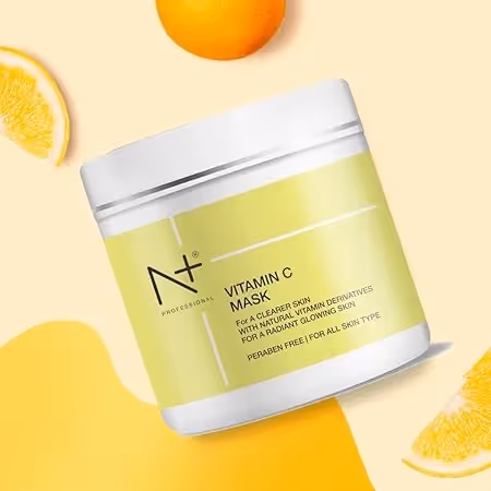 A jar of N+ Professional Vitamin C Face Mask.