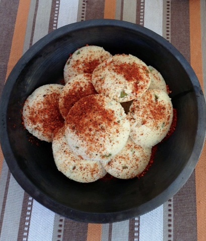 Foxtail millet idli in a bowl