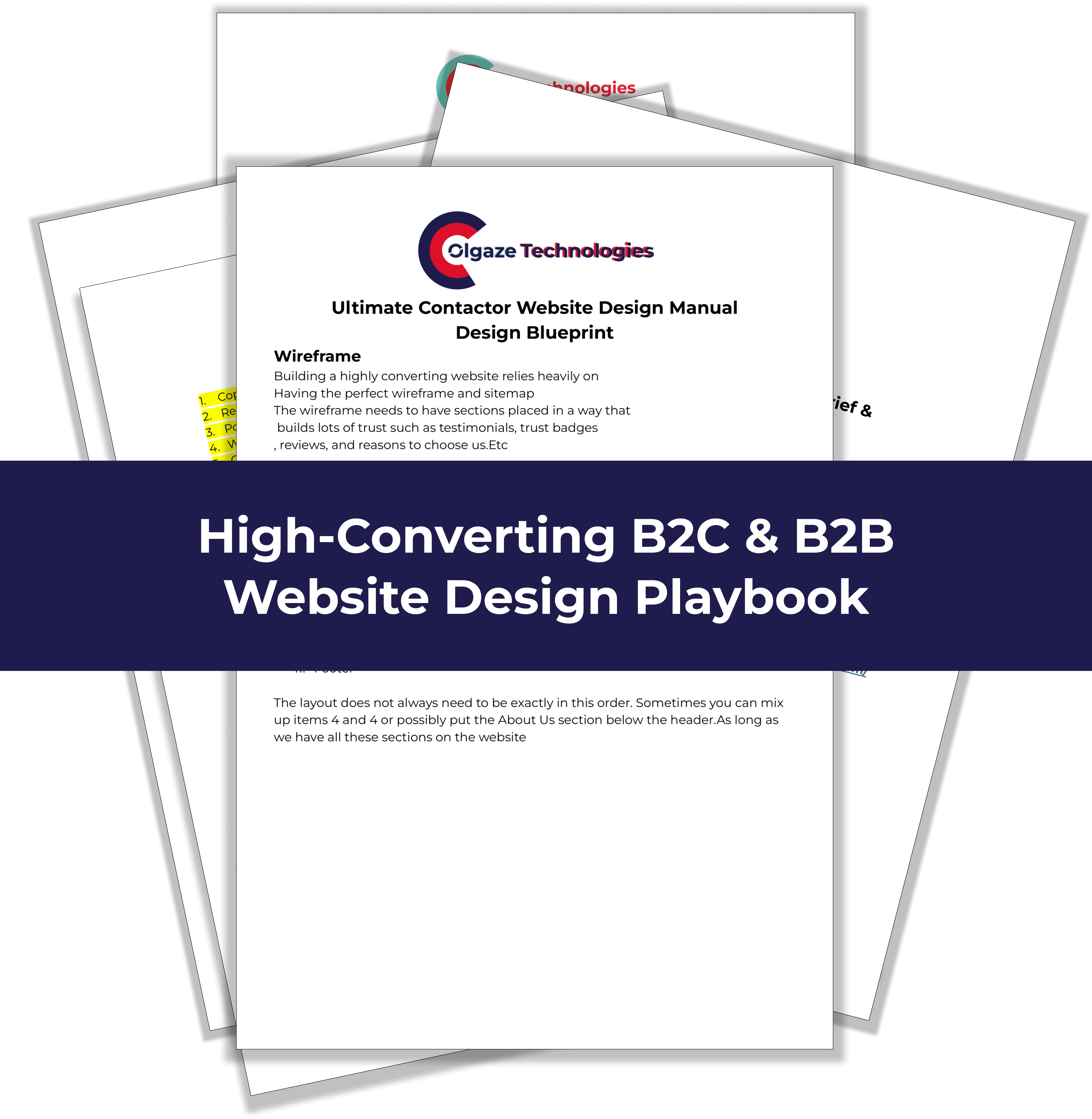 A web design blueprint images.
