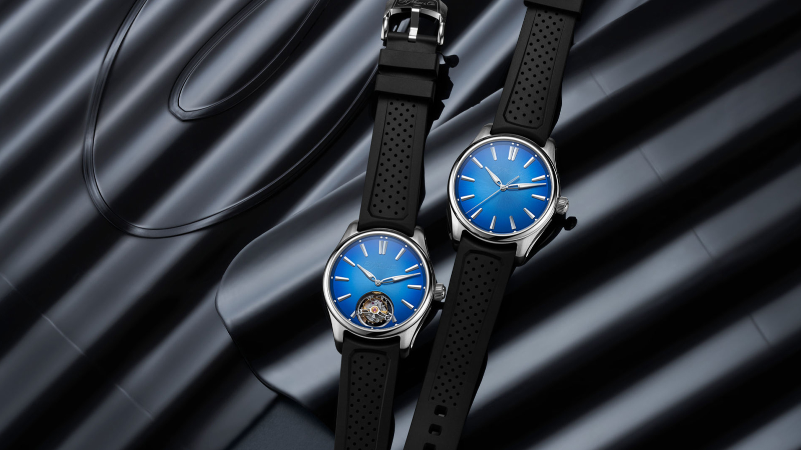 H. Moser & Cie. Launches Pioneer Centre Seconds Arctic Blue and Pioneer Tourbillon Arctic Blue