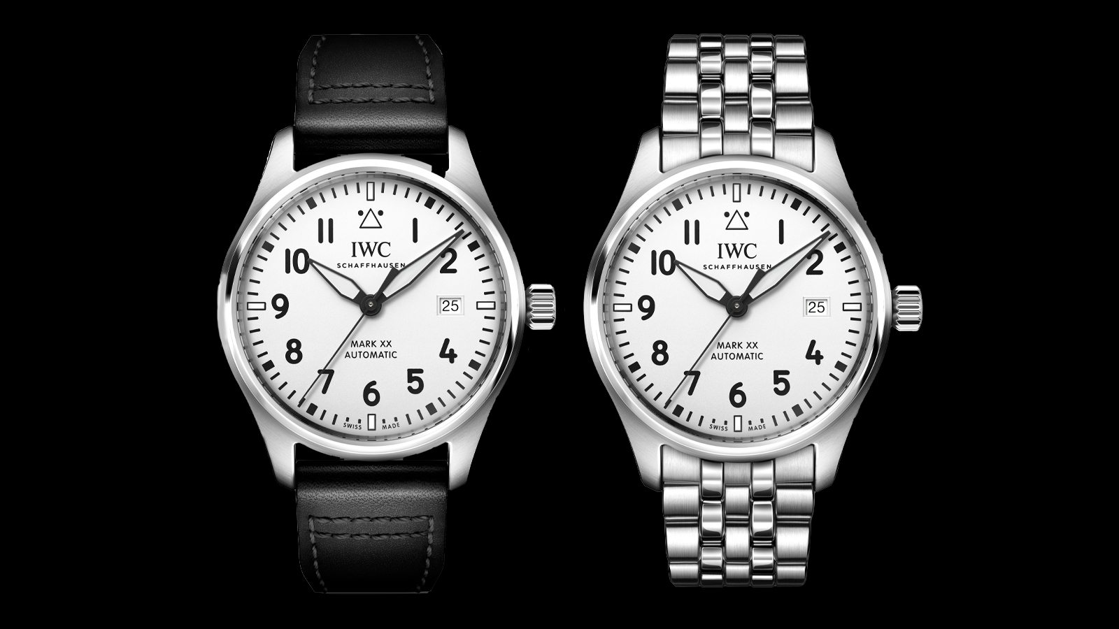  The Latest Mark XX Timepieces from IWC Are a Vision in Silvery White