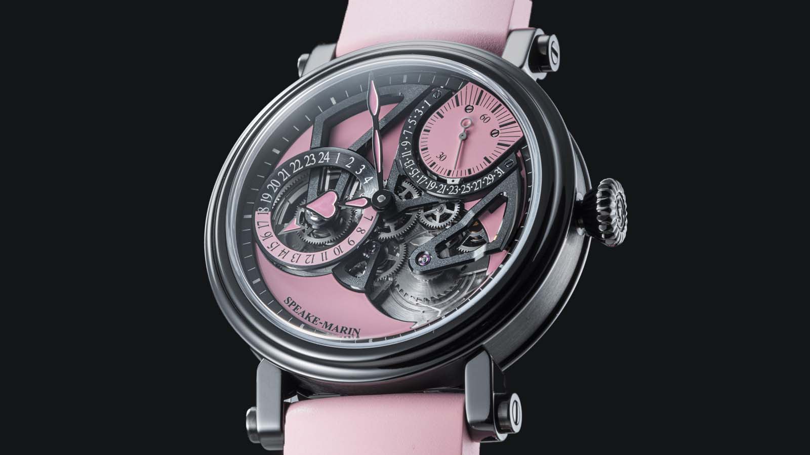 Introducing the Art Deco-inspired Speake Marin Dual Time Pink Watch