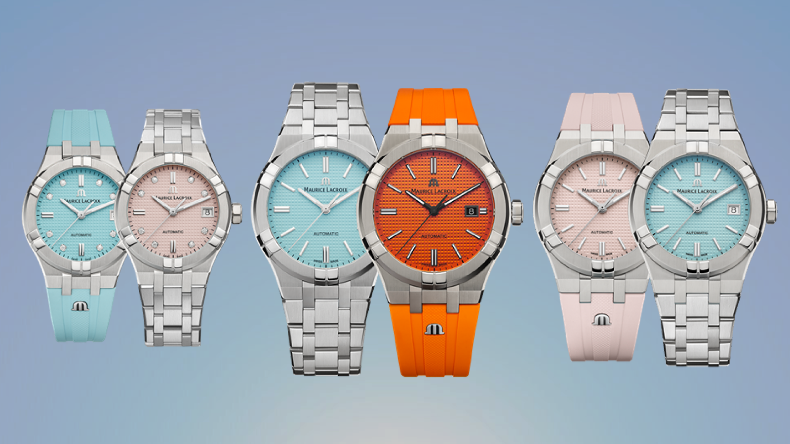 Maurice Lacroix Showcases the New AIKON Automatic Collection in Cool Summer Colours