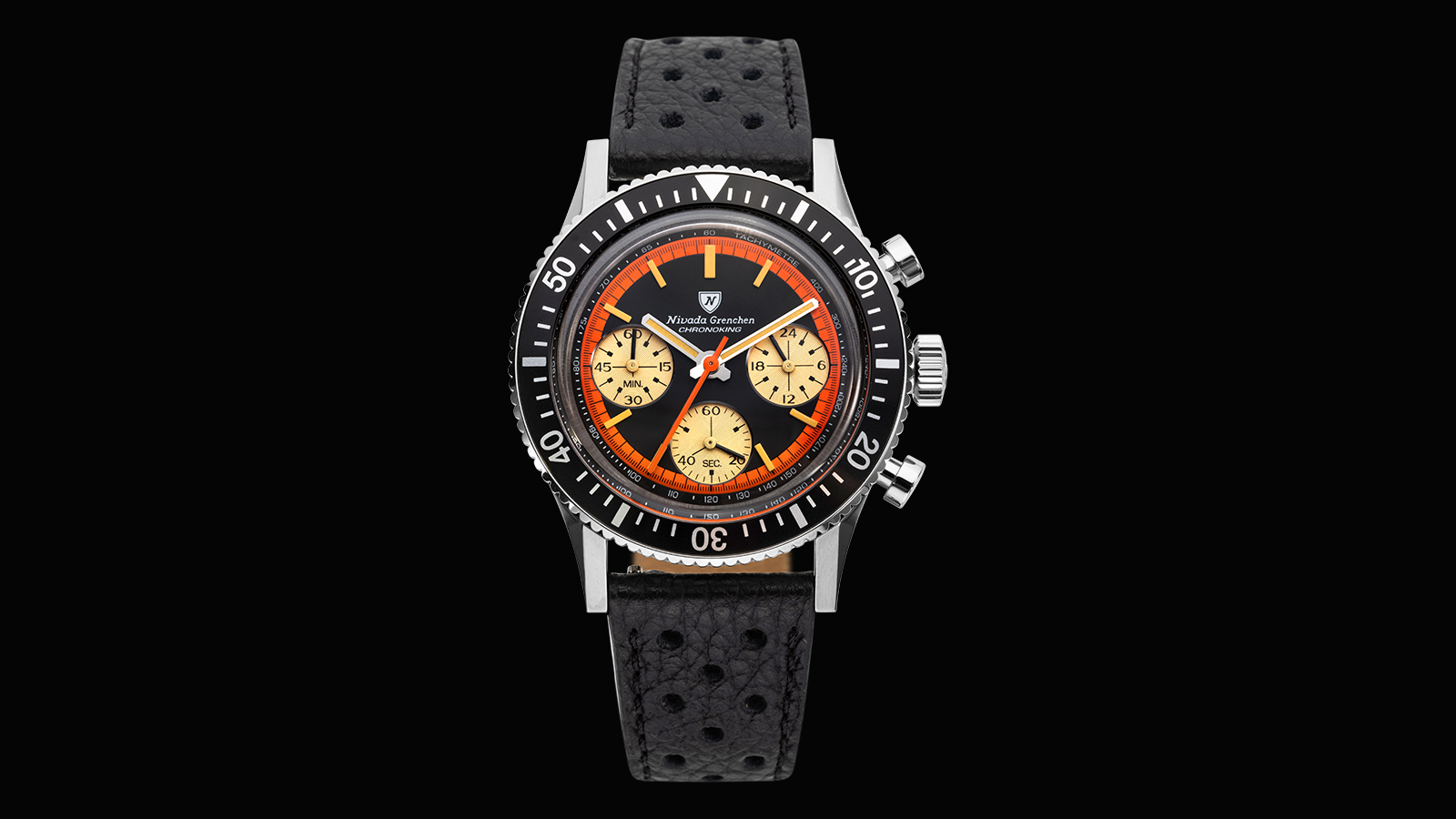 That ‘70s Dial: Nivada Grenchen Showcases the New Limited Edition Chronoking ‘Paul Newman’ Orange Watch