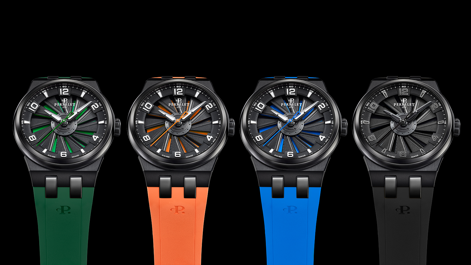 Perrelet Introduces 10 New Versions of its Turbine 41 Titanium Model