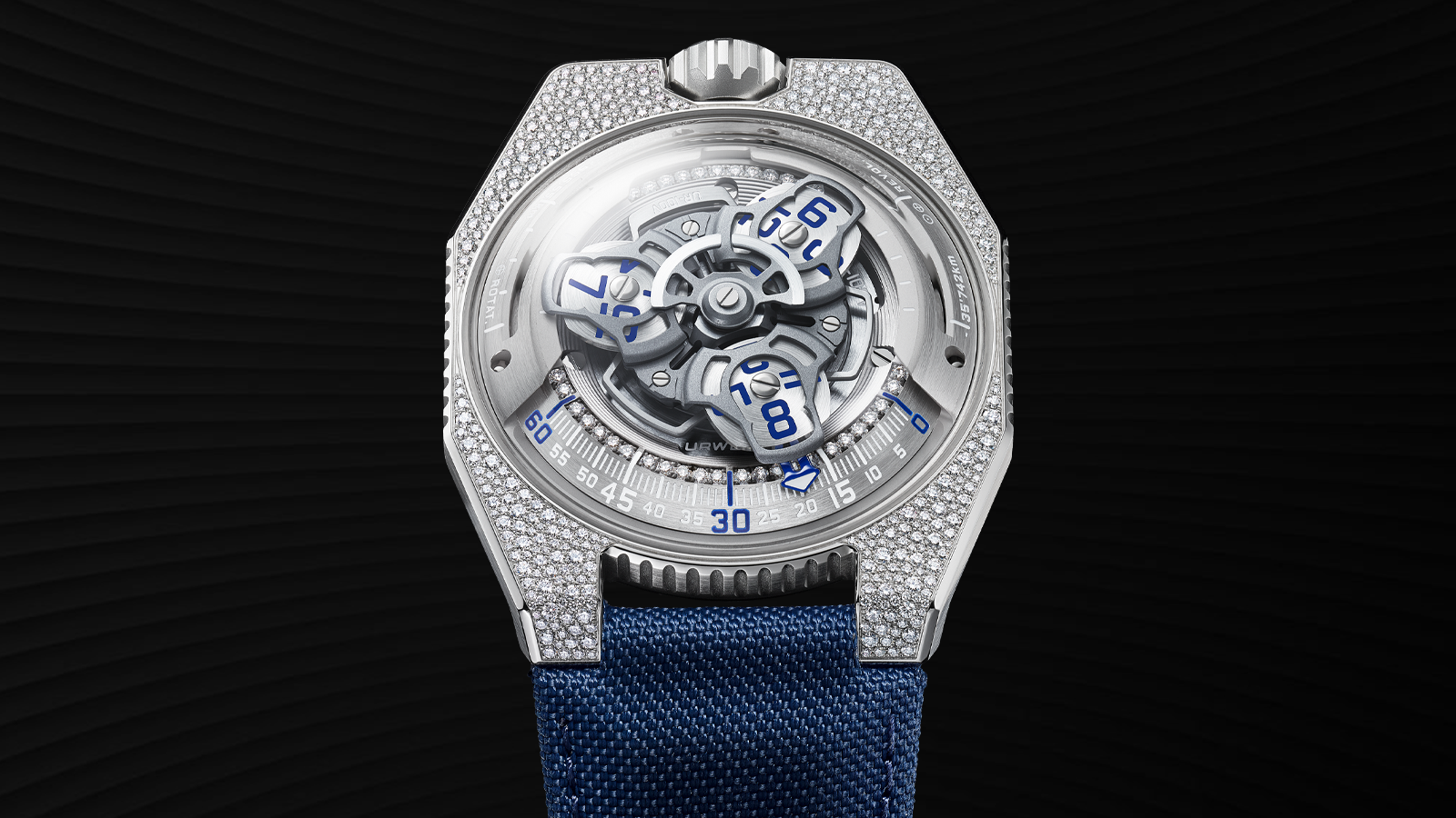 Geneva Watch Days 2023: Urwerk Showcases a New Diamond-Paved Version of its Stardust Timepiece