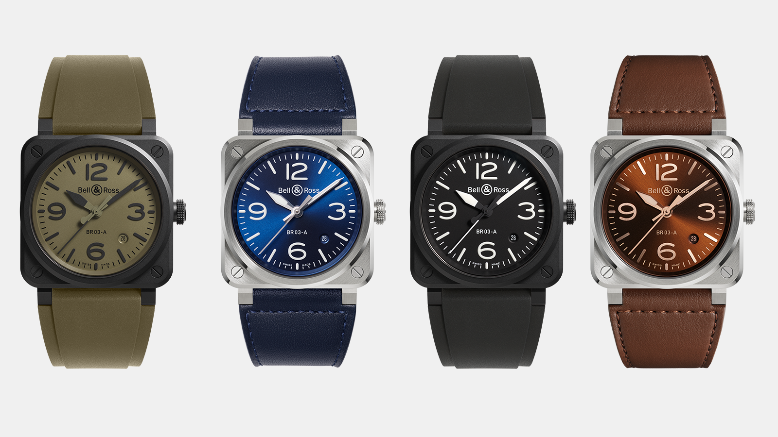 Bell & Ross Showcases the New BR 03 Collection in Black Ceramic and Stainless Steel
