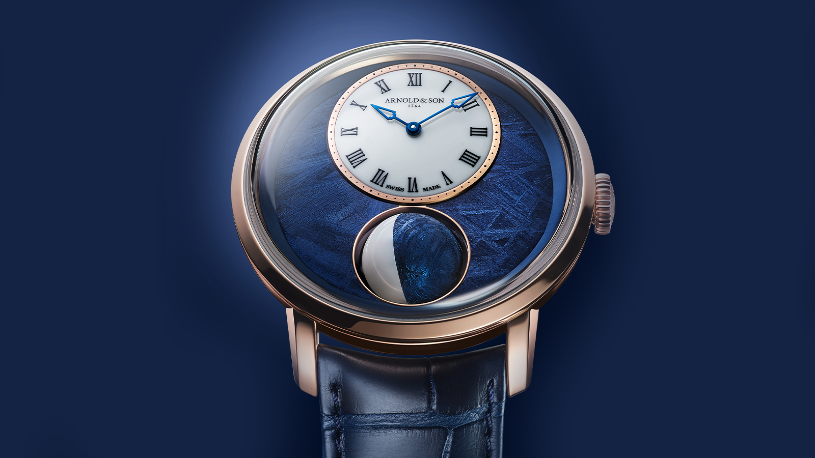 Mooning over the New Luna Magna Red Gold Meteorite Timepiece from Arnold & Son