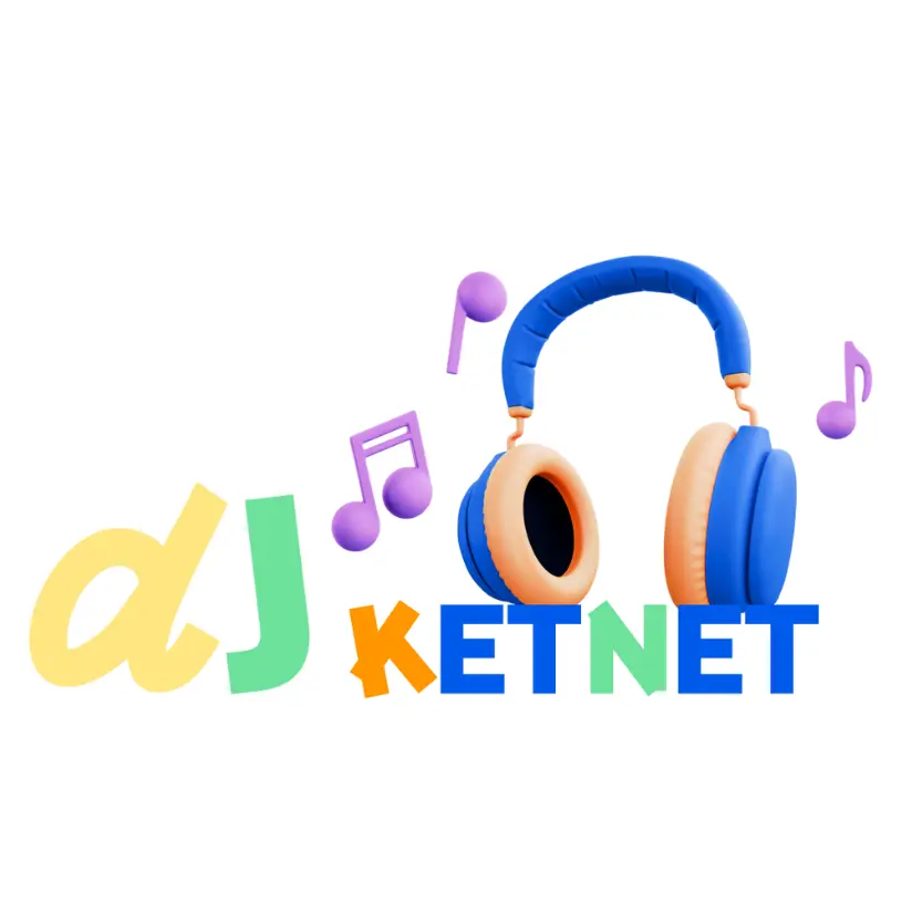 dj ketnet boeken logo met hoofdtelefoon en veel kleur