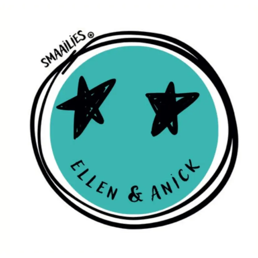 smaailies boeken logo groene cirkel met zwarte tekst