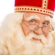 sinterklaas boeken met bril en lange baard