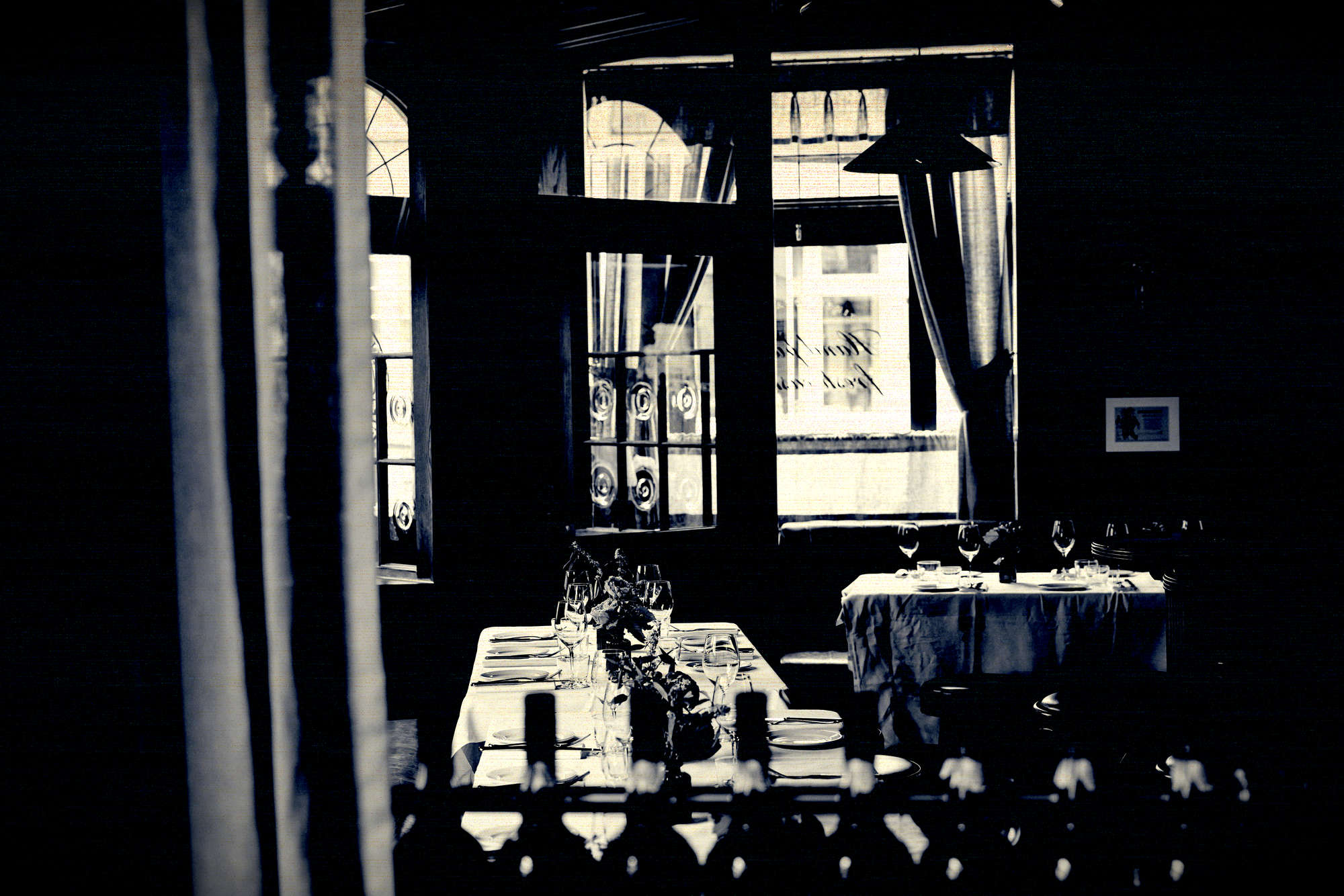 Looking through to the bar from the Dining Room